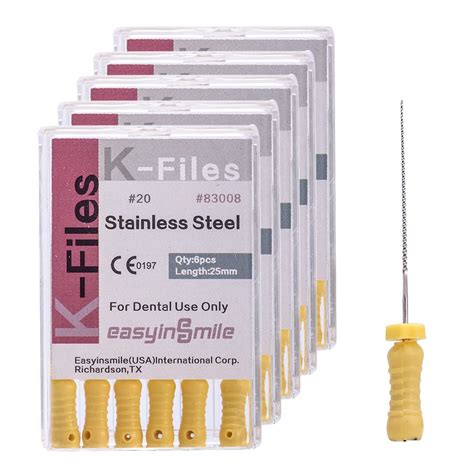 stainless steel endo box|Dental 5 Boxes Endodontic Root Canal Hand K Files Stainless .